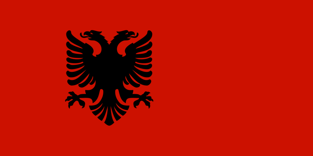 Civil Flag of Albania 1943–1944