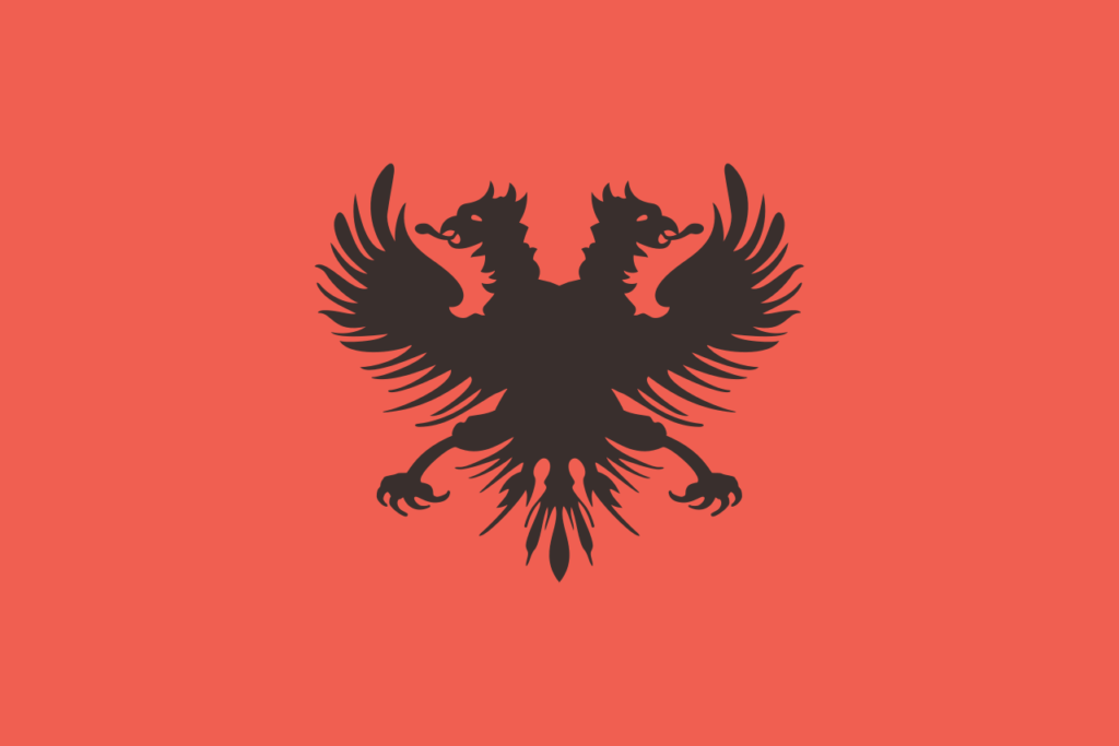 Flag of Aladro Kastrioti 1902