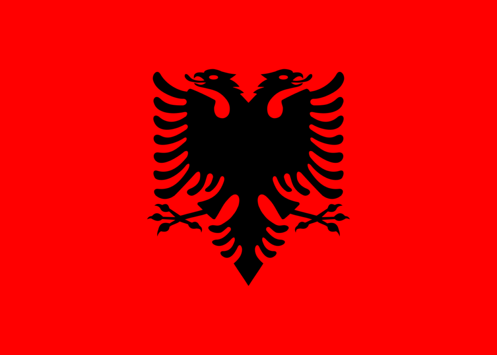 Flag of Albania Present