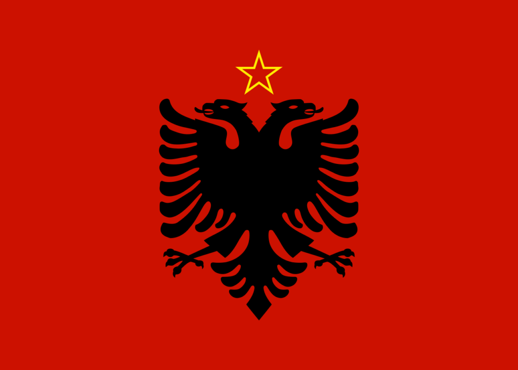 Flag of Albania 1946–1992