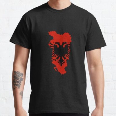 Ethnic Albania Map Albanian Flag T-Shirt