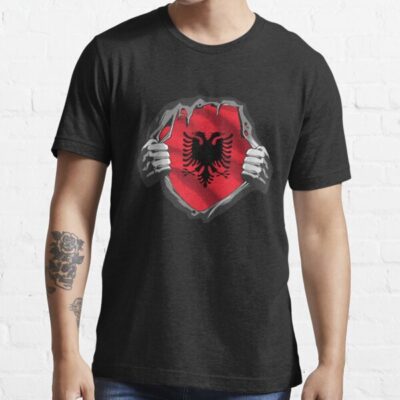 Albanian Flag Inside Art T-Shirt